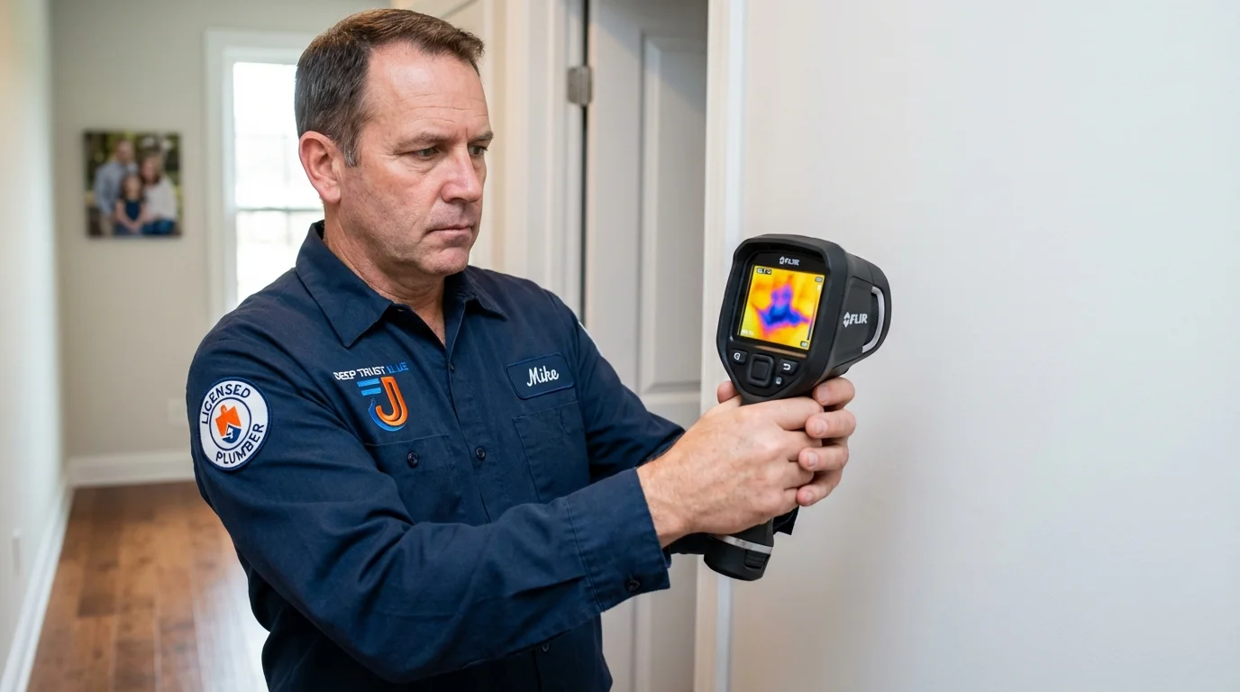 Thermal imaging leak detection by Johns Plumbing LLC in North Tonawanda